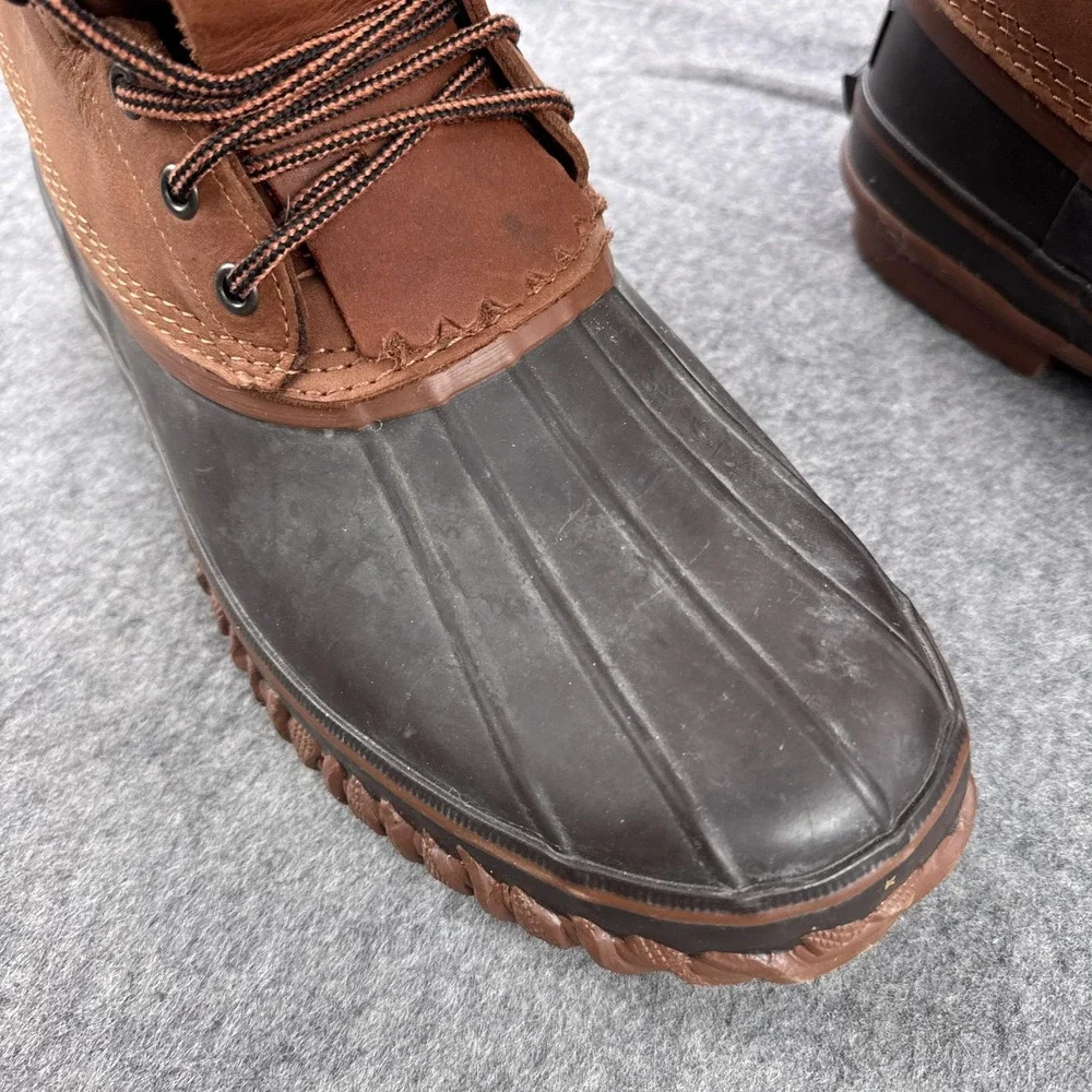 Kenetrek Boots Mens Size 14 Brown Leather Rubber Snow Waterproof Thinsulate